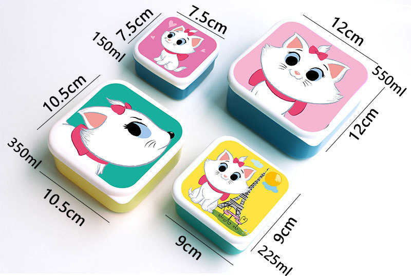 Bangduo - Cartoon bento Box, fresh-keeping box, storage box, Food-grade rice portioning, microwaveable plastic lunch box pic 1