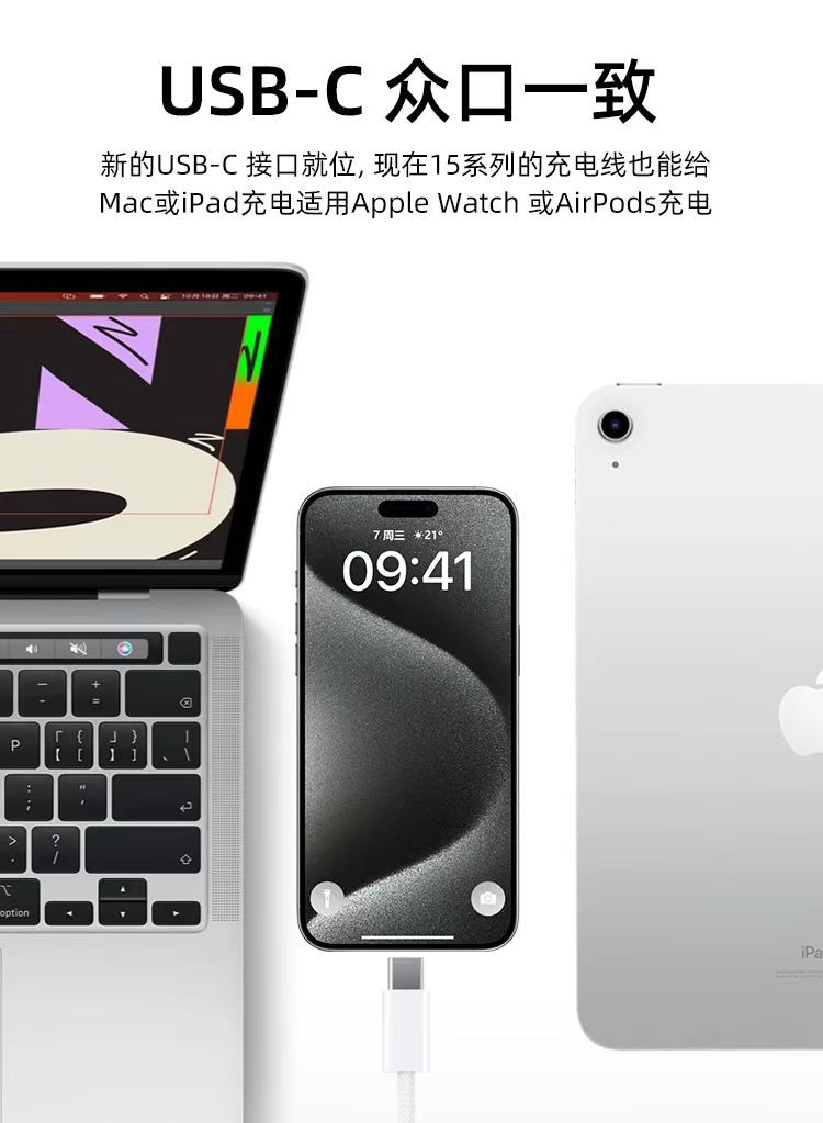 适用苹果数据线快充typec快充线iphone手机pd数据线usb苹果充电线详情29