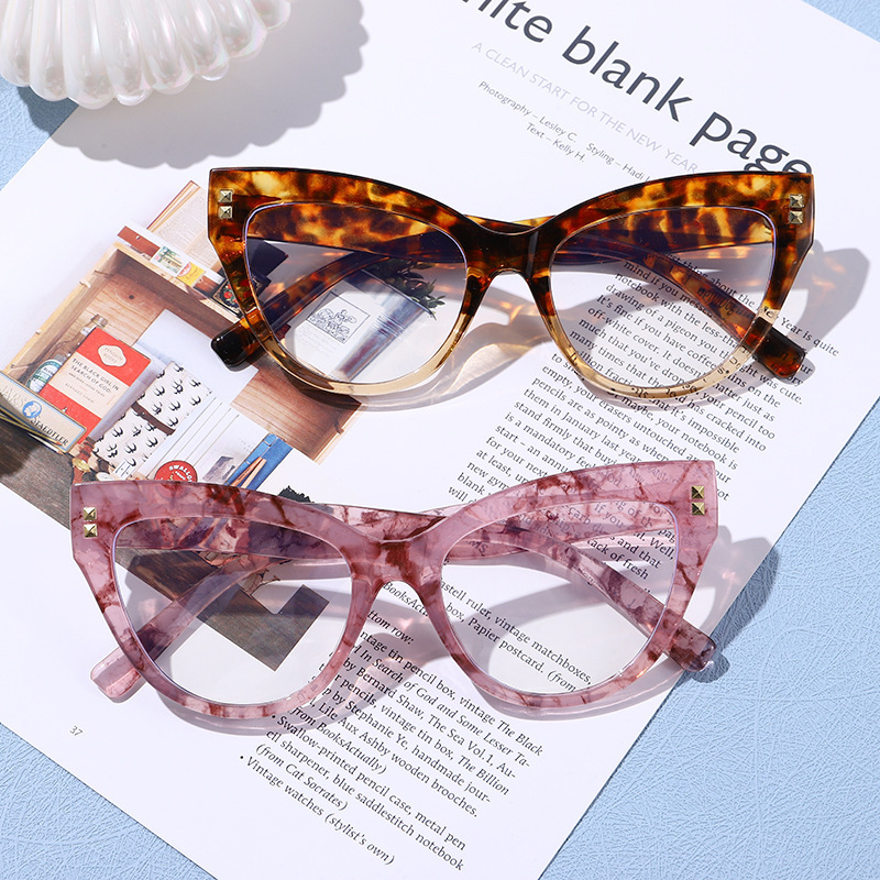New fashionable anti-blue light cat-eye flat glasses, computer glasses, anti-glare and anti-ultraviolet frame glasses, cross-border pic 6