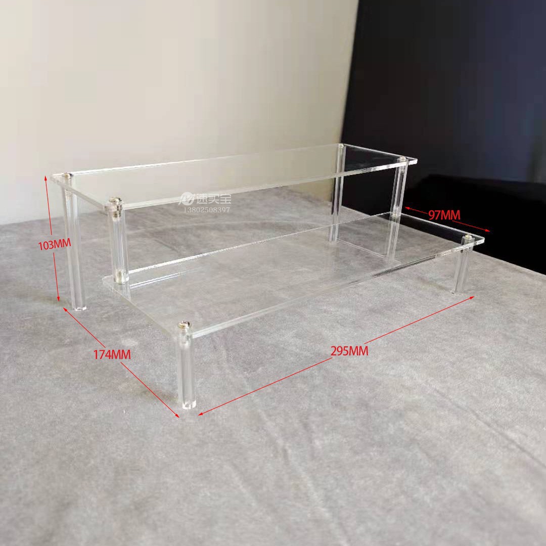 Acrylic display stand, Bubble Mart figurine, multi-layer acrylic bar brick, transparent stepped display stand, blind box doll, layered display stand, anime peripheral collectibles, exhibition stand, desktop model, display item, support base pic 19