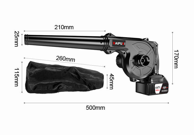 充电式吹风机锂电鼓风机大功率工业小型车载吸尘吹灰吹雪除尘器详情13