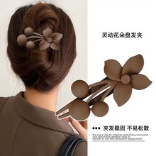 古风流苏花朵发簪女高级感气质百搭汉服发钗子步摇后脑勺盘发簪子详情29