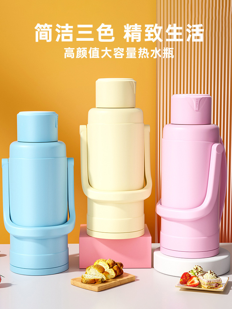 3.2L大容量宿舍办公室家用保温瓶学生上班族保温壶热水瓶玻璃内胆详情4