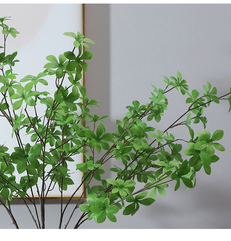 高端仿真日本吊钟叶北欧简约家居客厅装饰摆件假花摄影道具仿真叶详情15