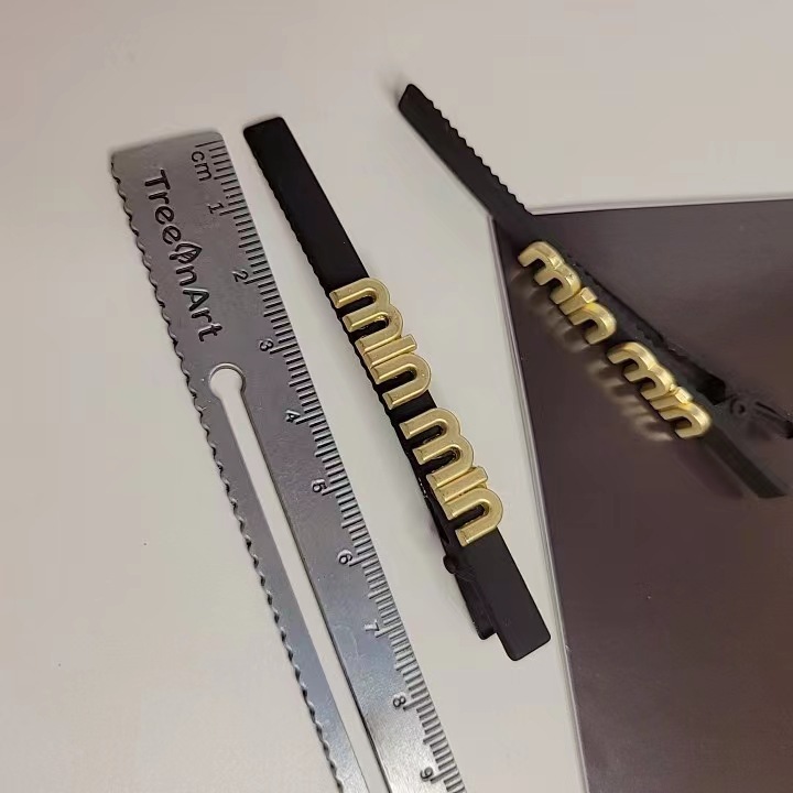 Matte high-end black gold hair clips, small side clips, headwear, hairpins, bangs clips, straight clips, and broken hair clips pic 2