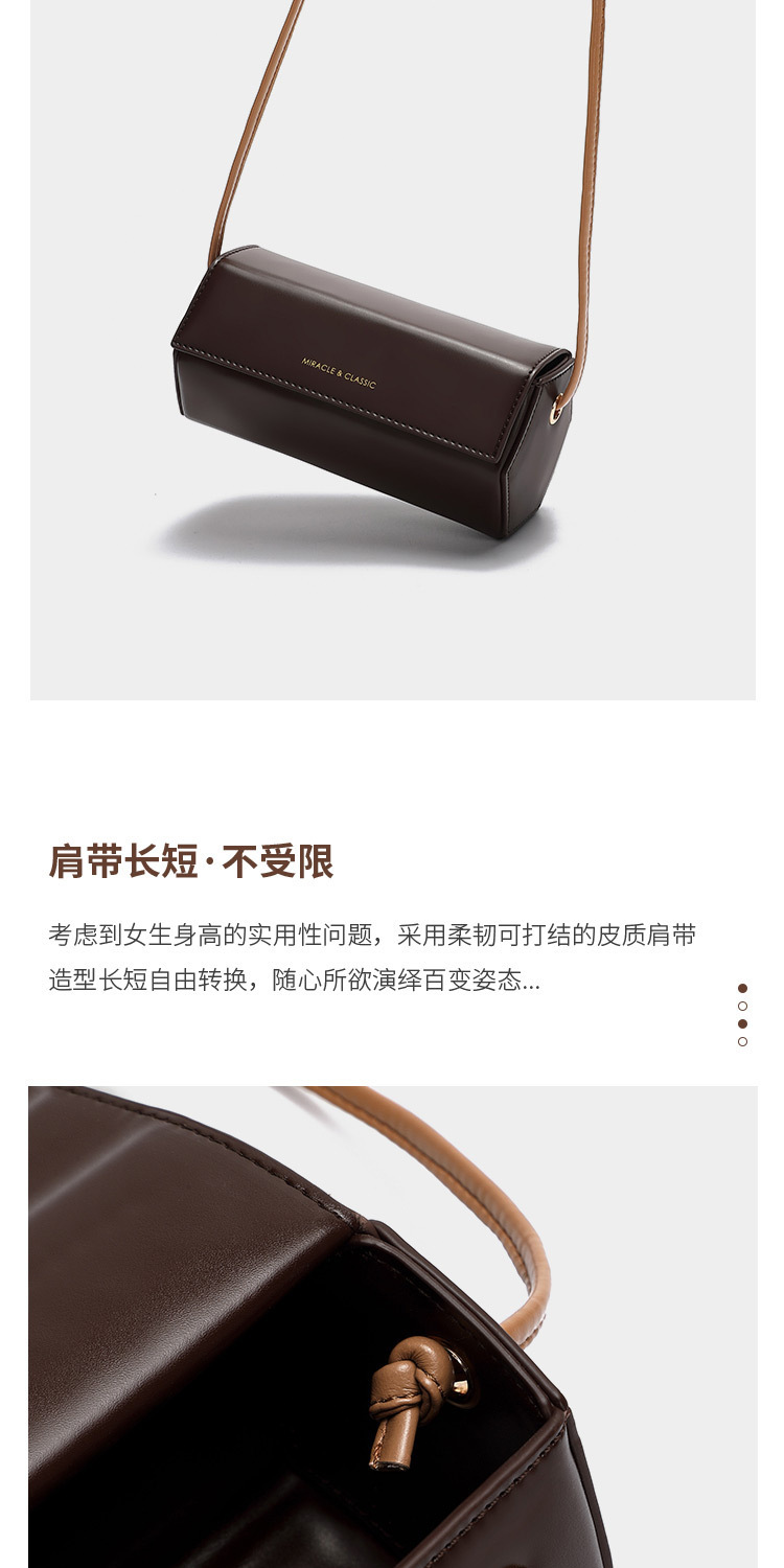 The 2024 new simple and fashionable small bag, a versatile single-shoulder crossbody bag for women, is a trendy and niche cylindrical bag pic 11