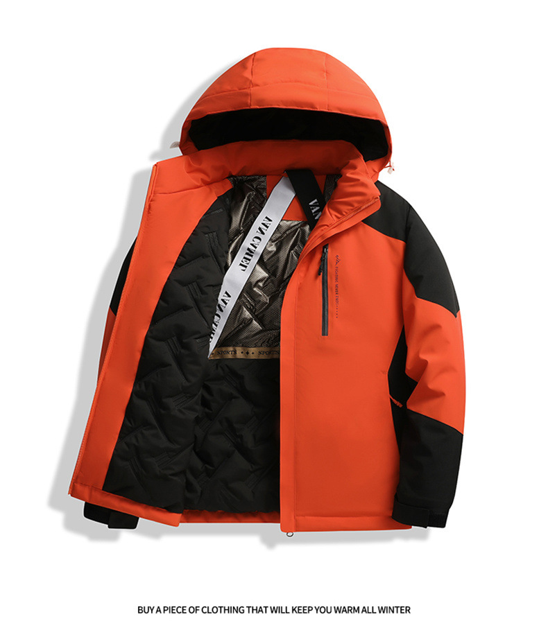 冲锋棉服外套男士秋冬季新款宽松加厚男棉衣保暖连帽夹克棉袄上衣详情14