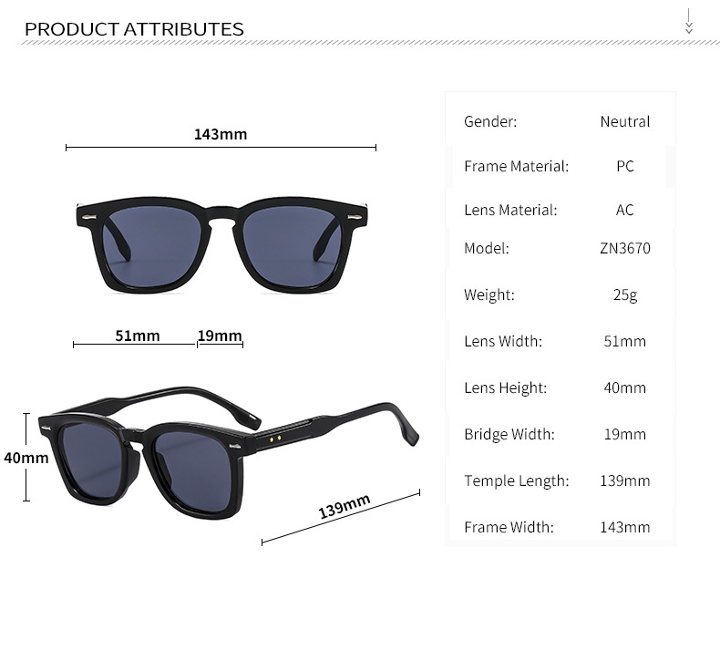 Midin Little Star leg sunglasses, anti-blue light computer glasses, sunglasses for men and women without makeup, big face slimming, flat eyes pic 9