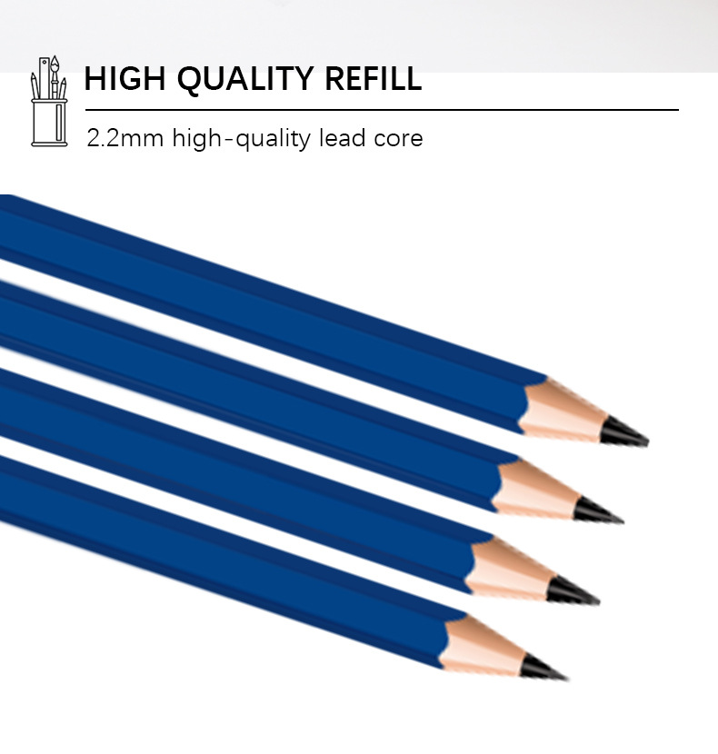 Yalong Cross-border Wholesale high-grade non-toxic HB hexagonal rod writing stationery standard pencils pic 6