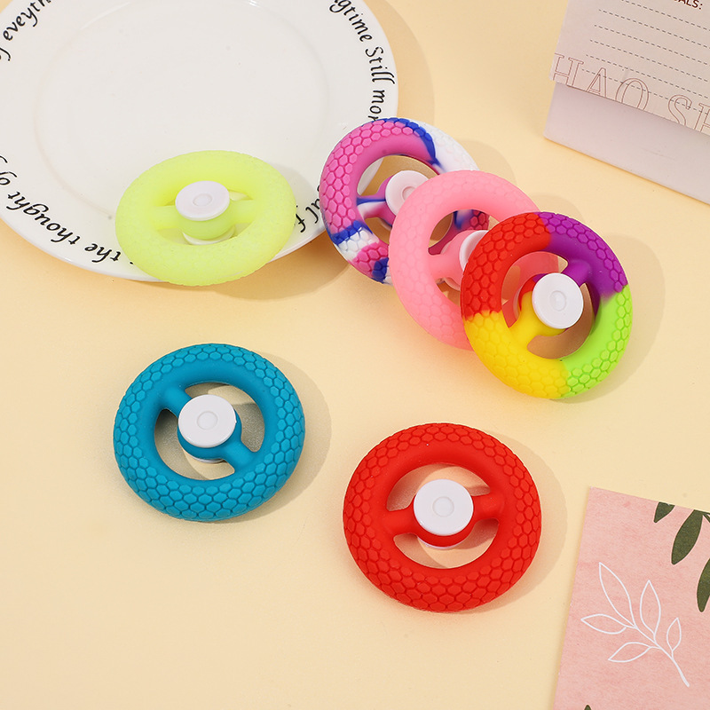 硅胶解压玩具指尖陀螺握力器新款新奇特玩具成人手部训练手指陀螺详情15