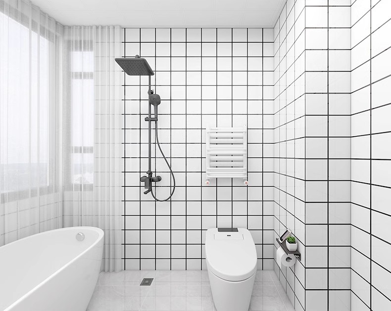 仿瓷砖自粘大理石墙贴客厅卫生间墙面装饰防水防潮自带铝箔家居详情16