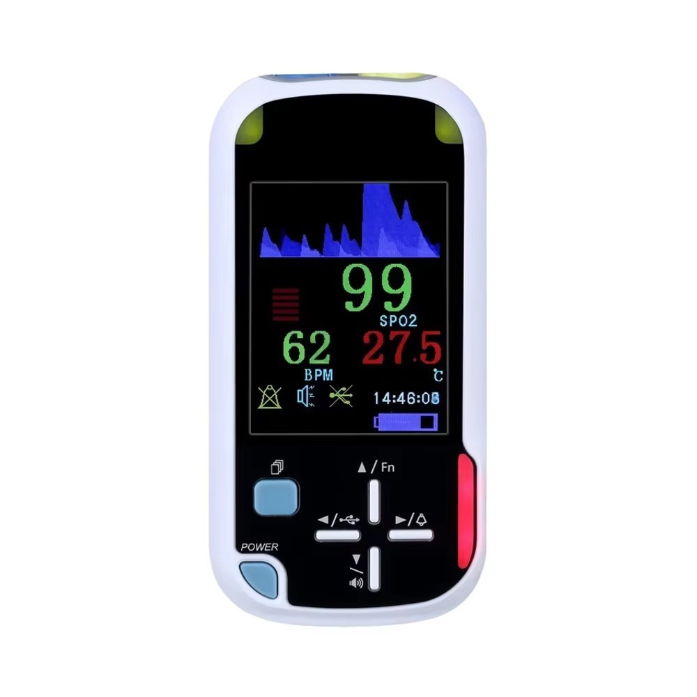 Cross-border exclusive handheld blood oxygen meter, finger clip pulse blood oxygen meter, home multi-parameter portable blood oxygen meter pic 7