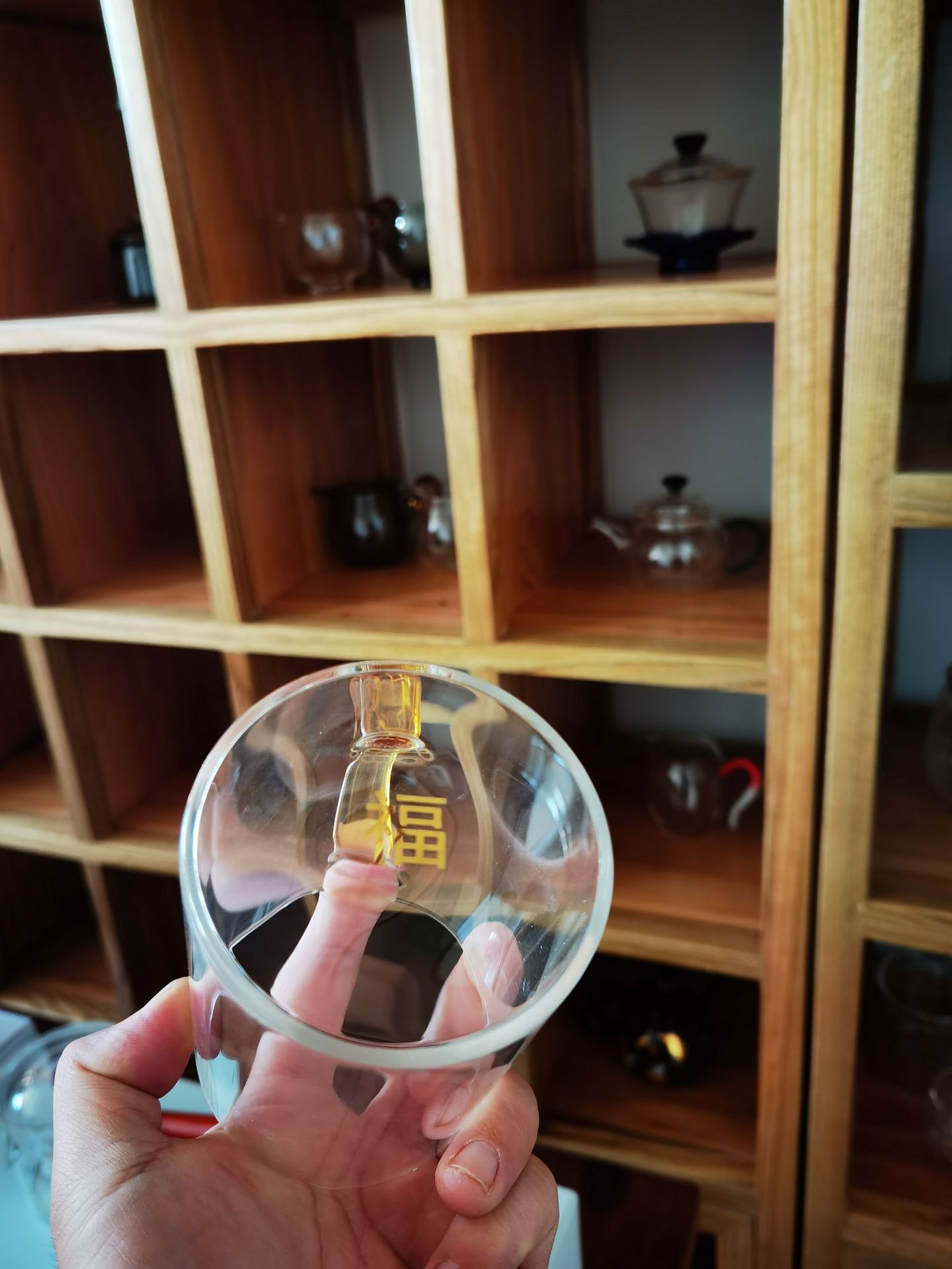 批发国潮观山杯加厚简约耐热玻璃杯家用办公带漏茶水分离三件杯详情7