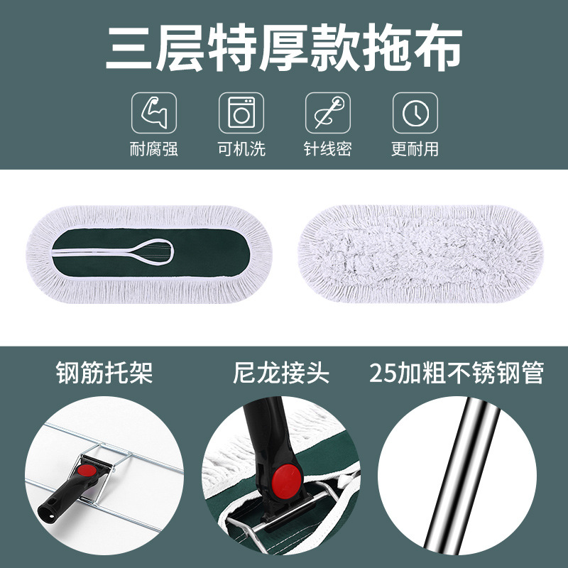 大号平板拖把神器一拖净家用免手洗懒人拖布墩布平拖布套式尘推布详情2