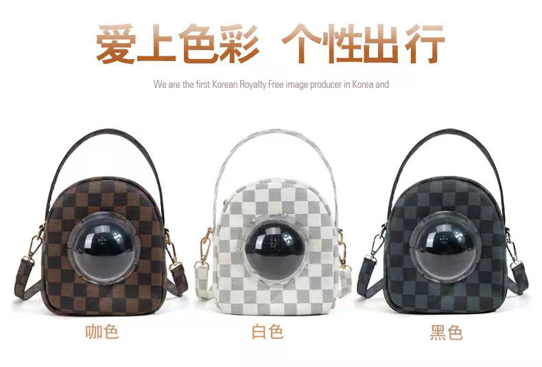 Pet bag, lightweight, small and exquisite, pet water bottle, DIY doll, eye spirit parrot, outdoor plush toy, embroidery piece pic 2