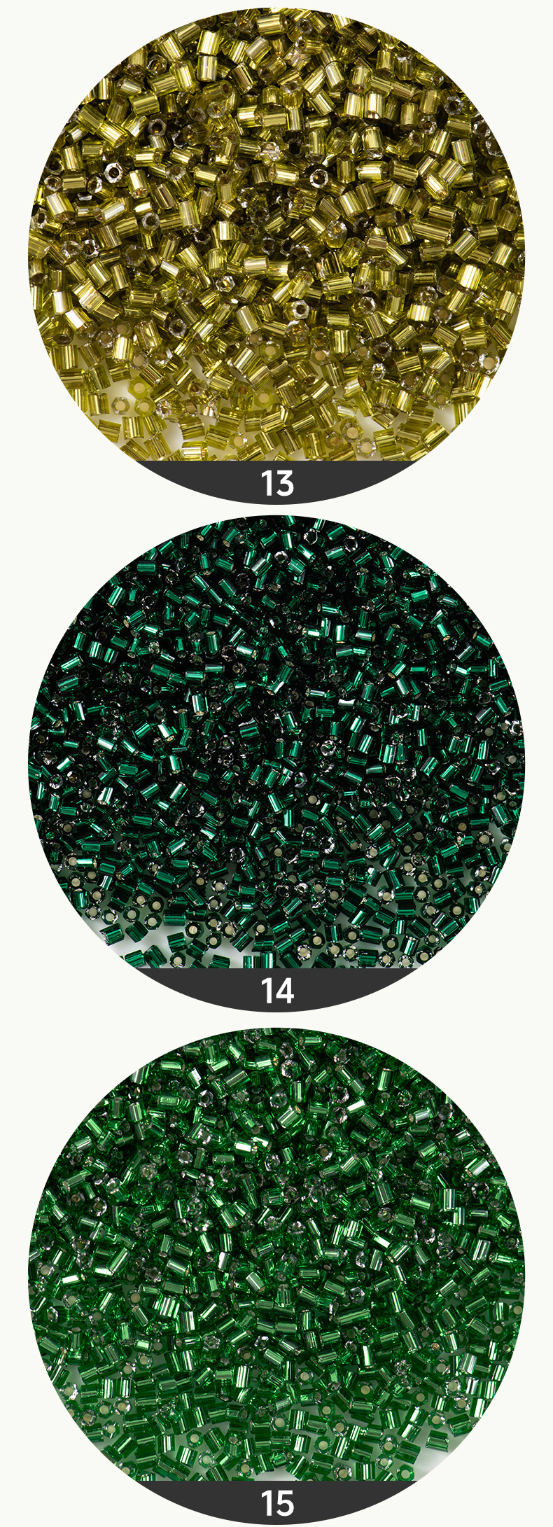 FGB千色玻璃米珠2x3mm灌银角珠管珠DIY手工饰品配件串珠流苏散珠详情7