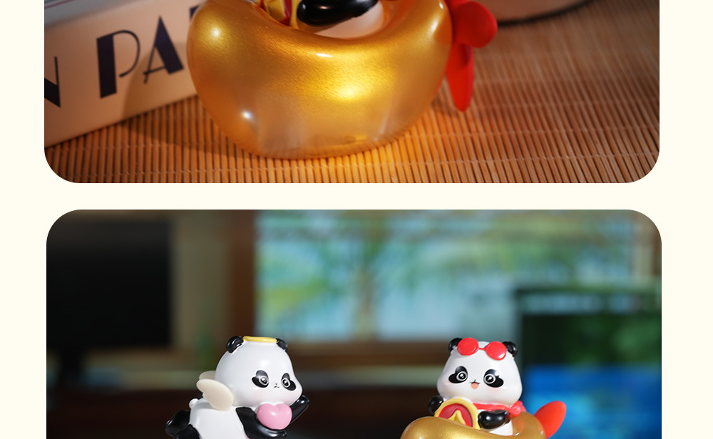 熊猫爱心元宝小夜灯摆件灯可爱护眼卧室床头灯睡眠灯互动拍拍夜间详情15