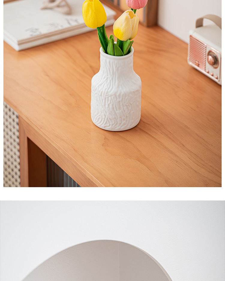 家居装饰品摆件白色装饰工艺品套装花瓶陶瓷花瓶套装简约陶瓷花瓶详情2
