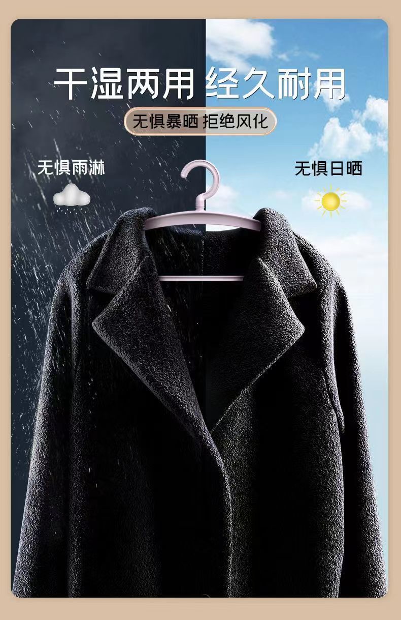 加宽加粗衣架批发家用挂衣无痕护衣衣挂防肩角大衣专用衣柜撑子详情8
