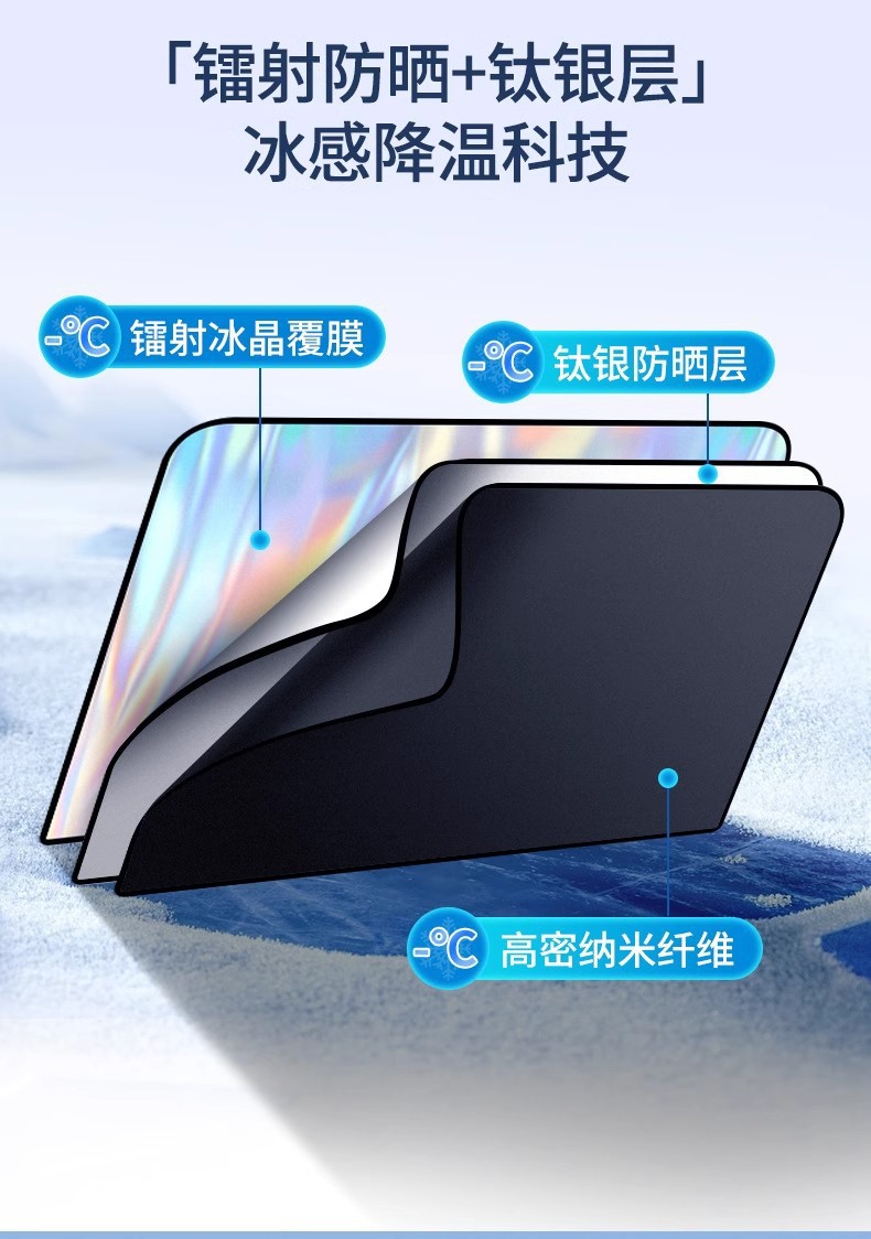 汽车遮阳帘车窗隐私遮光后排儿童防晒罩隔热遮阳挡板车载磁吸窗帘详情5