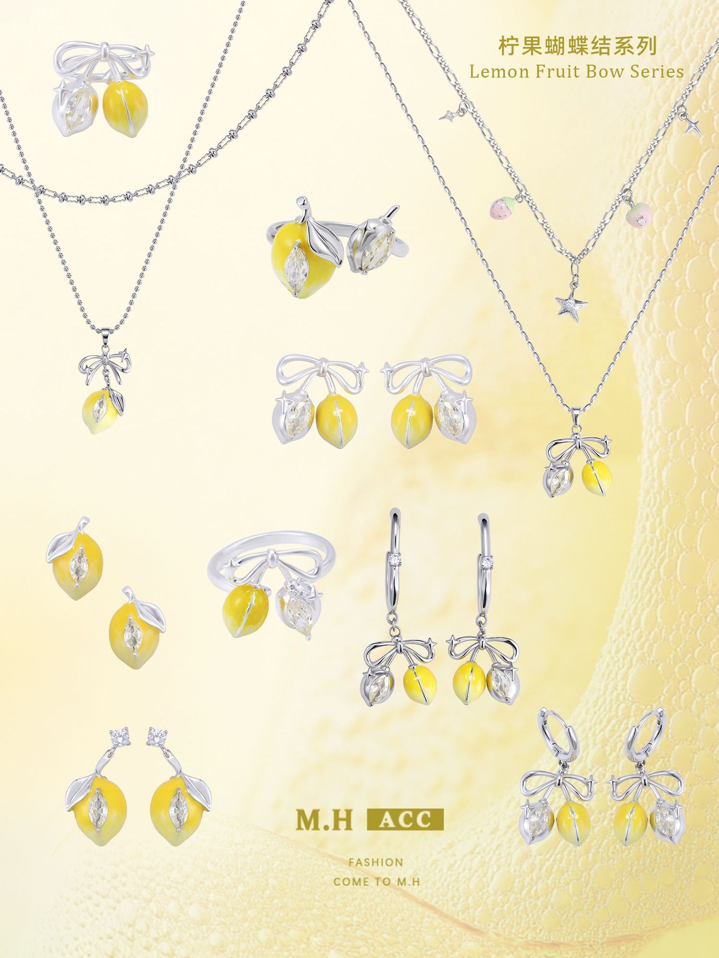 【 Customization 】 Dopamine Lemon Story Series Earrings, original design for women, sweet and fresh summer stud earrings pic 3