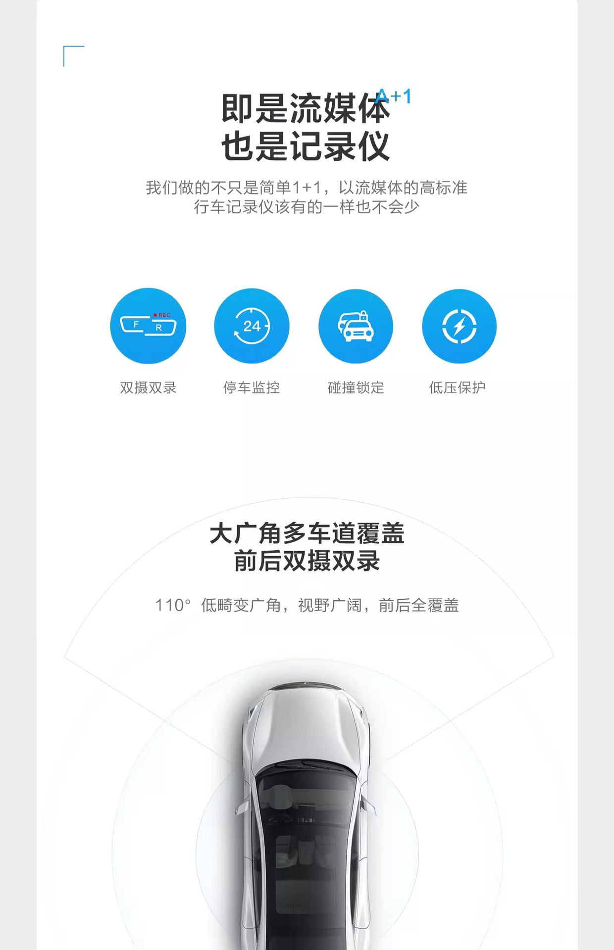 流媒体后视镜行车记录仪替换式2024新款专车专用停车监控前后双摄详情16