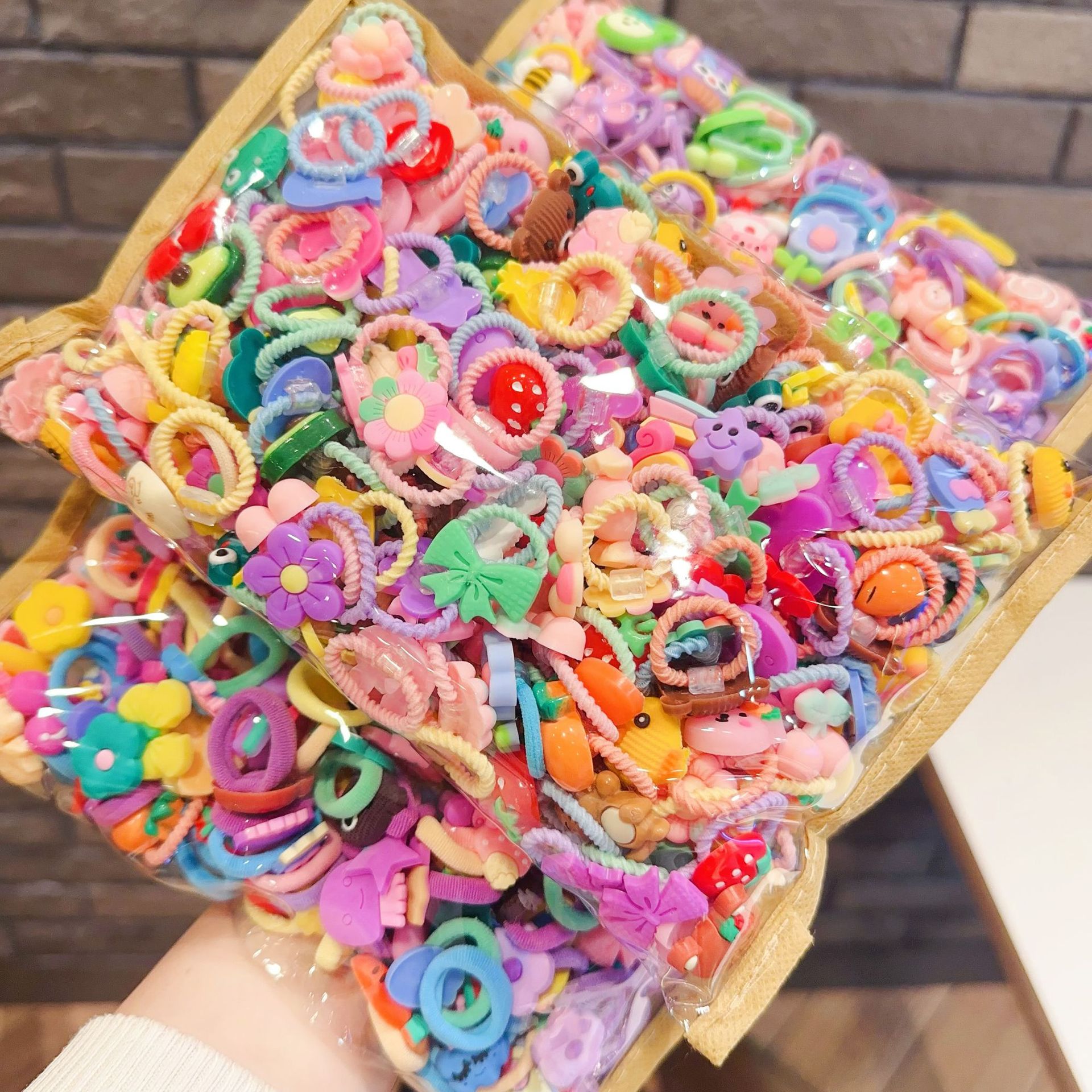 0-3岁小号宝宝 儿童可爱卡通头发绳婴儿拇指发圈不伤发橡皮筋头饰详情8