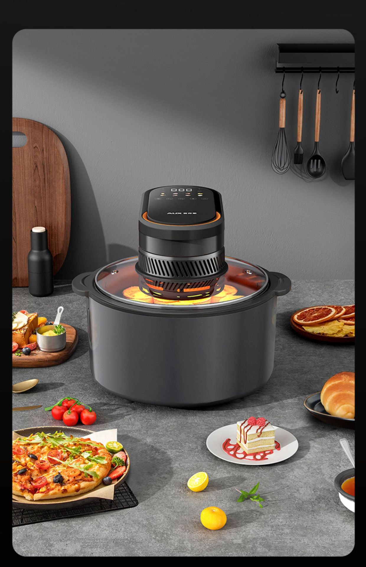 Oaks Air Fryer 2024 New Smart oil-free multi-functional Automatic Home Fryer for Healthy French fries pic 10