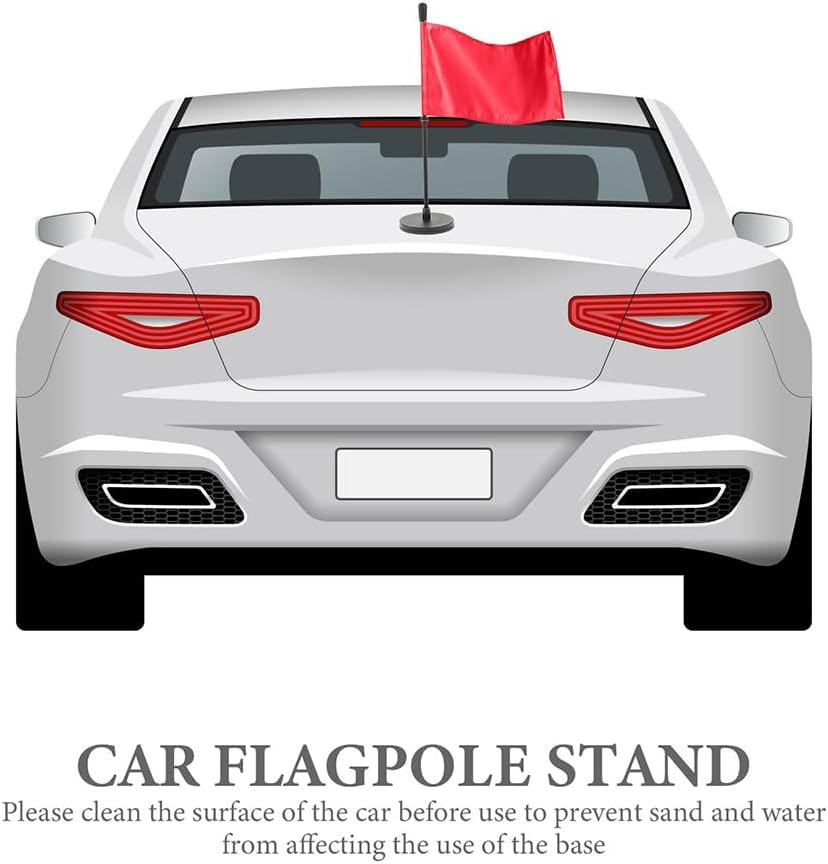 跨境车载强磁性磁吸车旗办公桌旗杆底座小红旗可印logo旗帜底座详情8