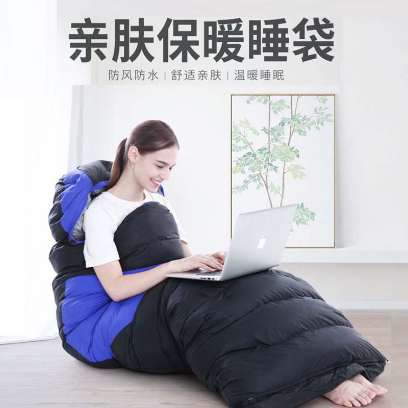 Cross-border in-stock down sleeping bags, outdoor single-person spliced camping ultra-light midday rest warm down sleeping bags wholesale pic 10