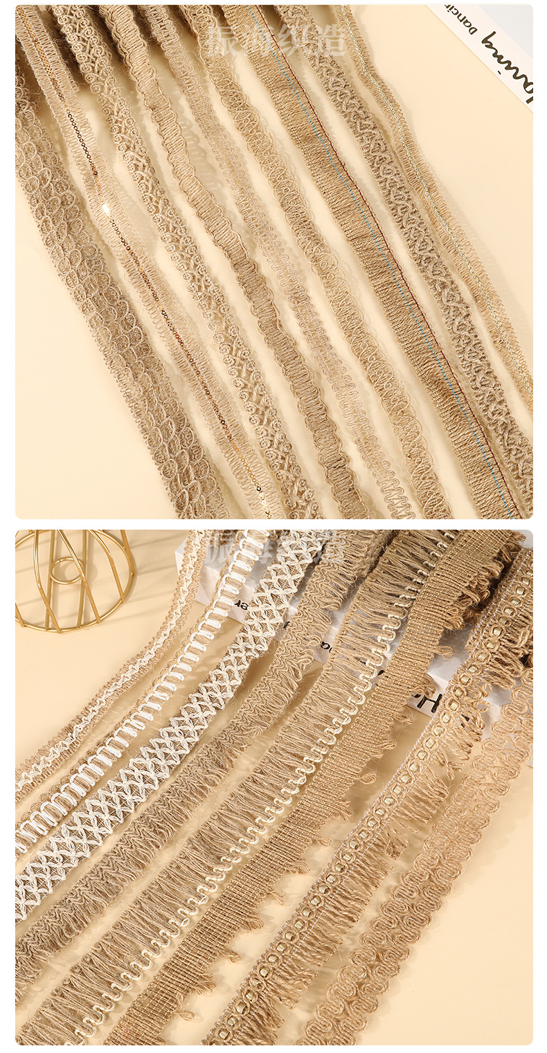 蝴蝶结辅料服装装饰麻绳装饰带无异味手工DIY麻带黄麻织带配饰详情12