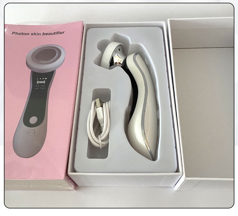 Handheld microcurrent beauty device, facial cleansing device, microcurrent massage, constant temperature hot compress device, high-frequency vibration induction device pic 14