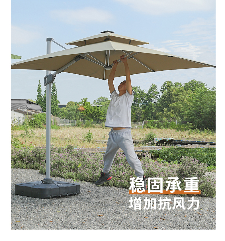 SG37户外遮阳伞庭院伞别墅大太阳伞摆摊花园商用户外伞露台室外罗详情30