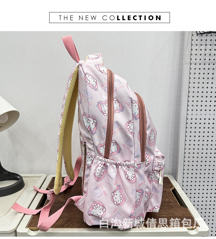 小学生护脊书包3-6年级儿童卡通印花书包大学女大容量耐脏双肩包详情38