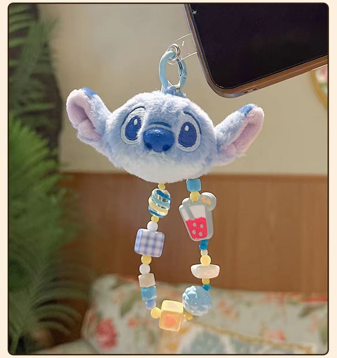 迪士尼正版授权史迪奇小金草莓熊朱迪尼克毛绒玩偶手链挂件钥匙扣详情9