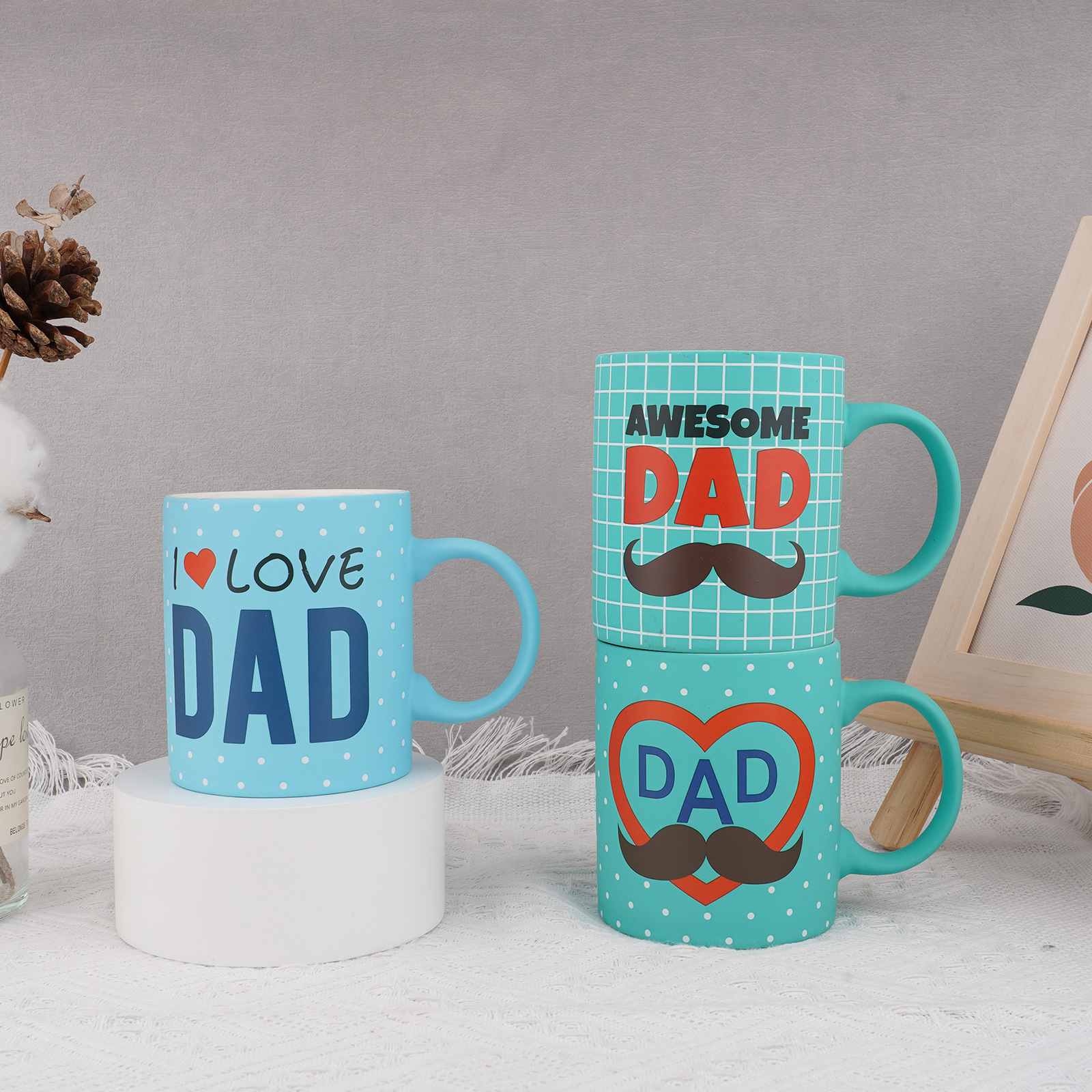 定制低温喷漆柔软橡胶手感陶瓷马克杯咖啡牛奶杯礼品杯醴陵工厂详情3