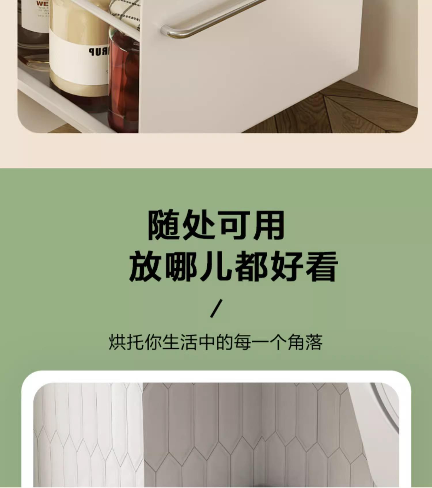 化妆品杯子防尘梳妆台桌面整理箱抽屉式护肤品收纳盒철제수납함详情15