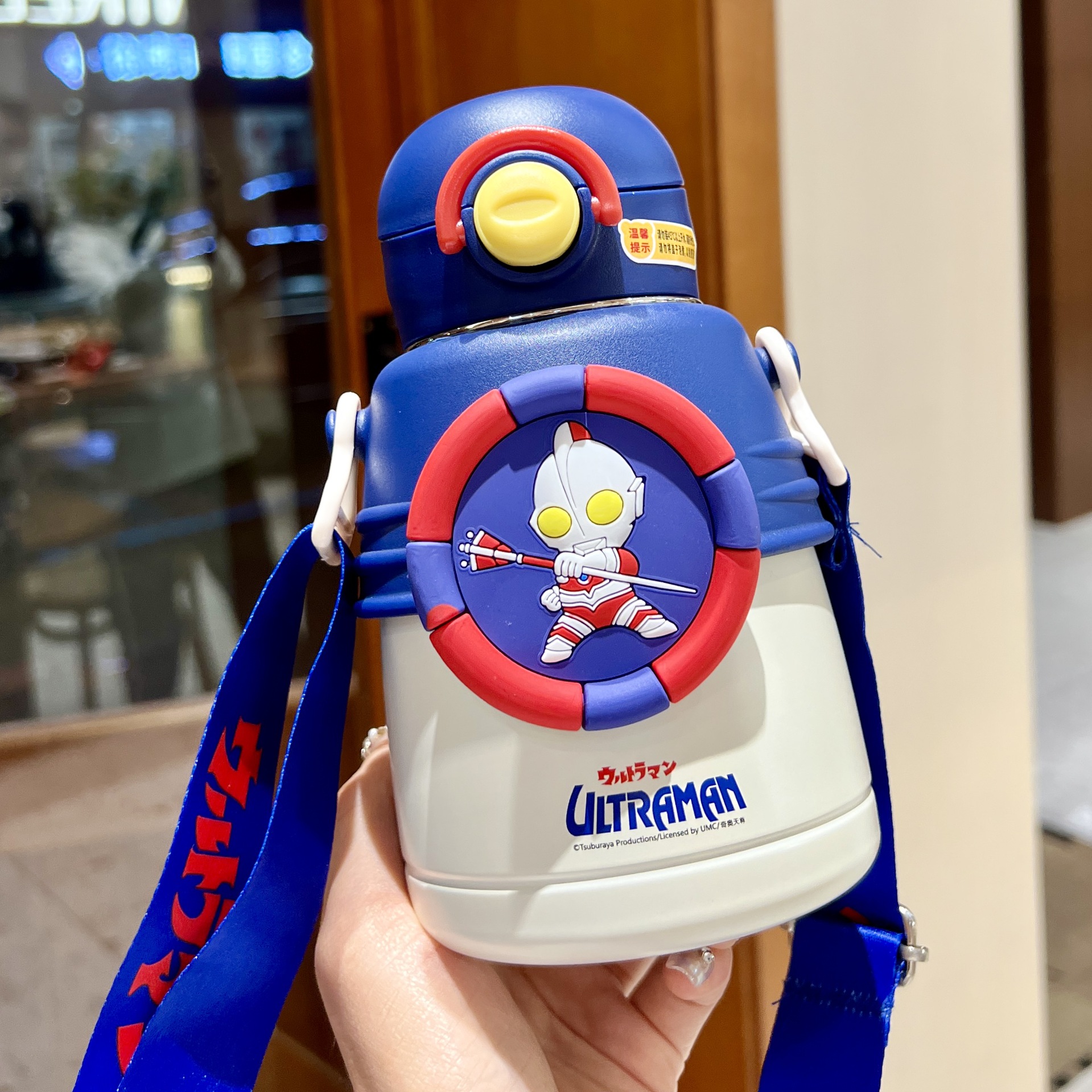 奥特曼儿童保温水杯男孩宝宝水壶上学专用吸管杯子防摔316食品级详情1