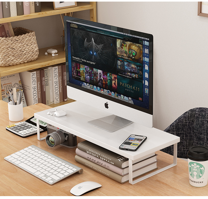 电脑增高架显示器托架垫高底座台式置物架支架桌面收纳架子承重详情18