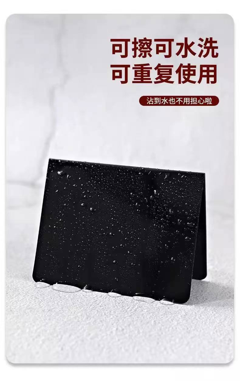 亚马逊亚克力双面可擦写价格牌黑色记录餐台迷你小黑板写字白板 餐厅标价留言板 桌面手写提示牌 生鲜果蔬标价展示台卡详情9