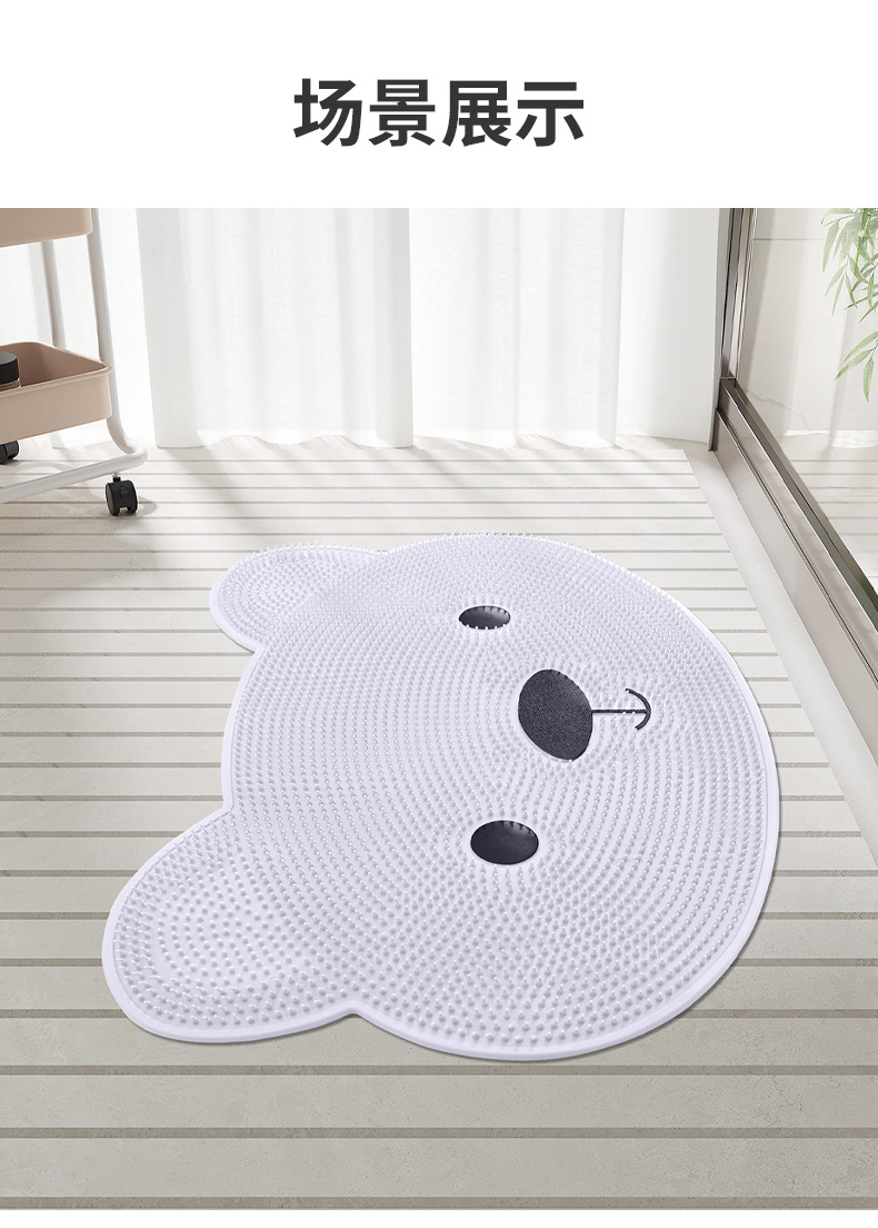 Bathroom anti-slip mat, shower room foot massage and dead skin removal foot mat, household bathroom bath suction cup floor mat, cross-border export, cross-border consignment, Nordic tie-dyed carpet wholesale, plush living room bedroom, popular bedside blanket floor mat pic 10