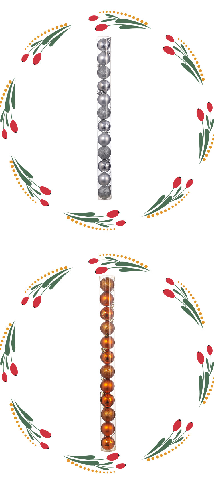Christmas decorative balls, festive atmosphere props for shopping malls and stores, bright electroplated colored balls, scene ceiling decoration pendants pic 12