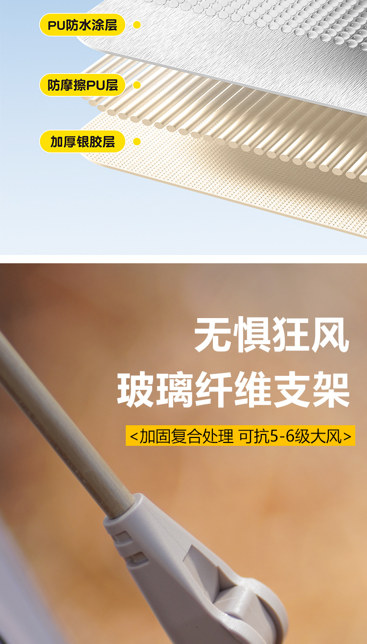 阳光部落黑胶帐篷户外折叠便携式自动加厚防雨野外露营装备全套详情11