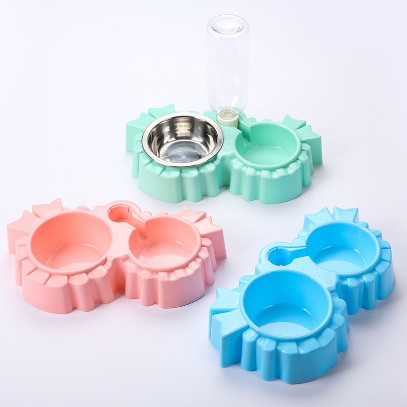 Pet feeding bowl, pet stainless steel bowl, cat and dog food basin, pet dog bowl, pet cat and dog automatic water dispenser pic 7