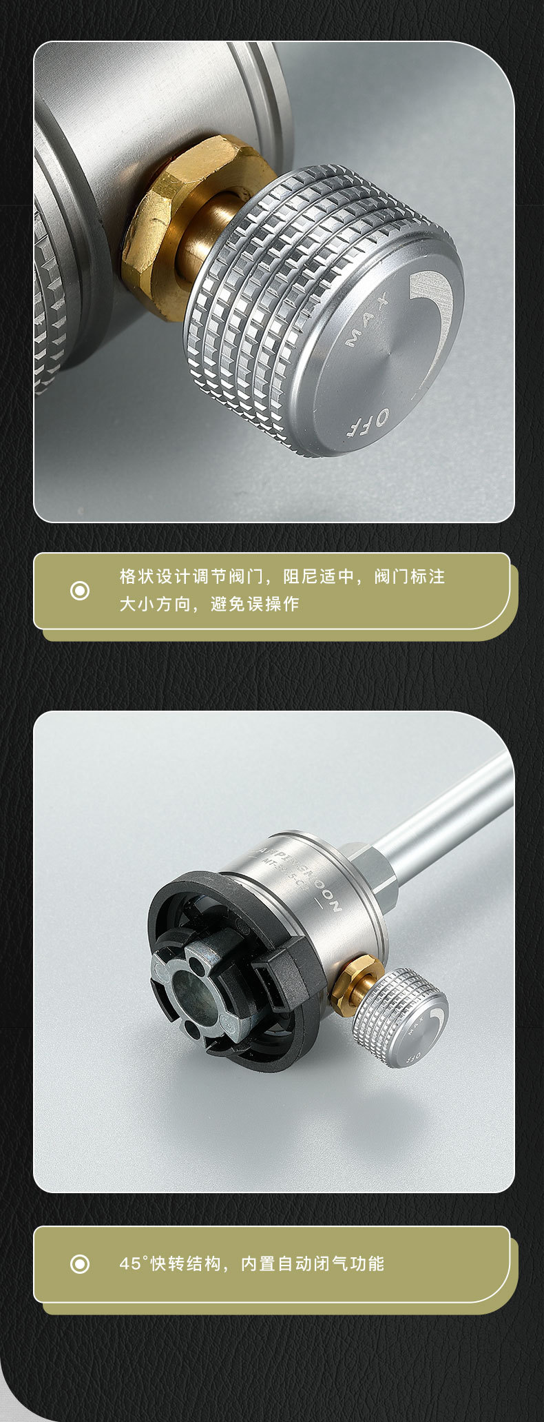 柯曼不锈钢猛火卡式气罐烧猪毛喷枪带预热管烧烤取火点碳喷火器详情5