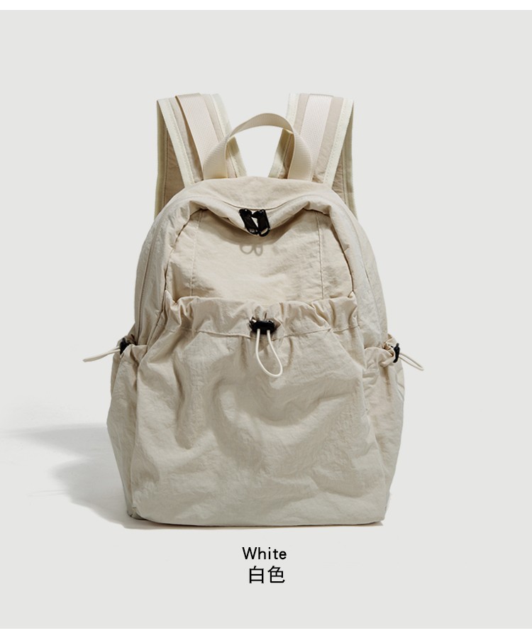 跨境休闲轻便双肩包男女新款大容量旅游防水背包学生书包女详情9