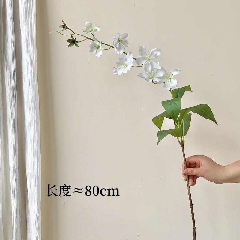 3D打印垂丝茉莉花仿真花海棠花垂吊假花家居软装造景装饰摄影道具详情12