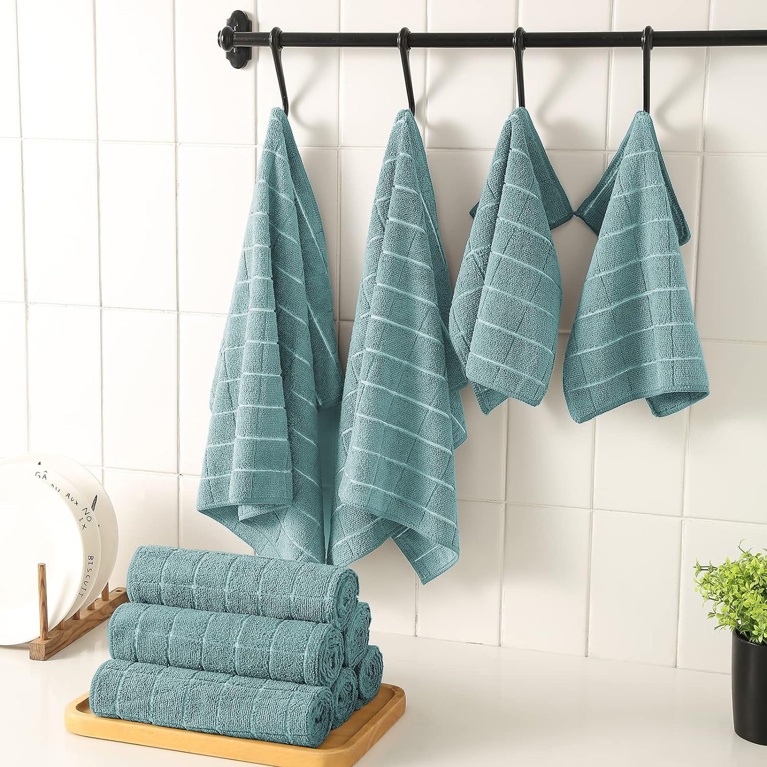 不沾油不掉毛抹布厨房洗碗布加厚超吸水洗碗巾擦桌布擦手巾百洁布详情2