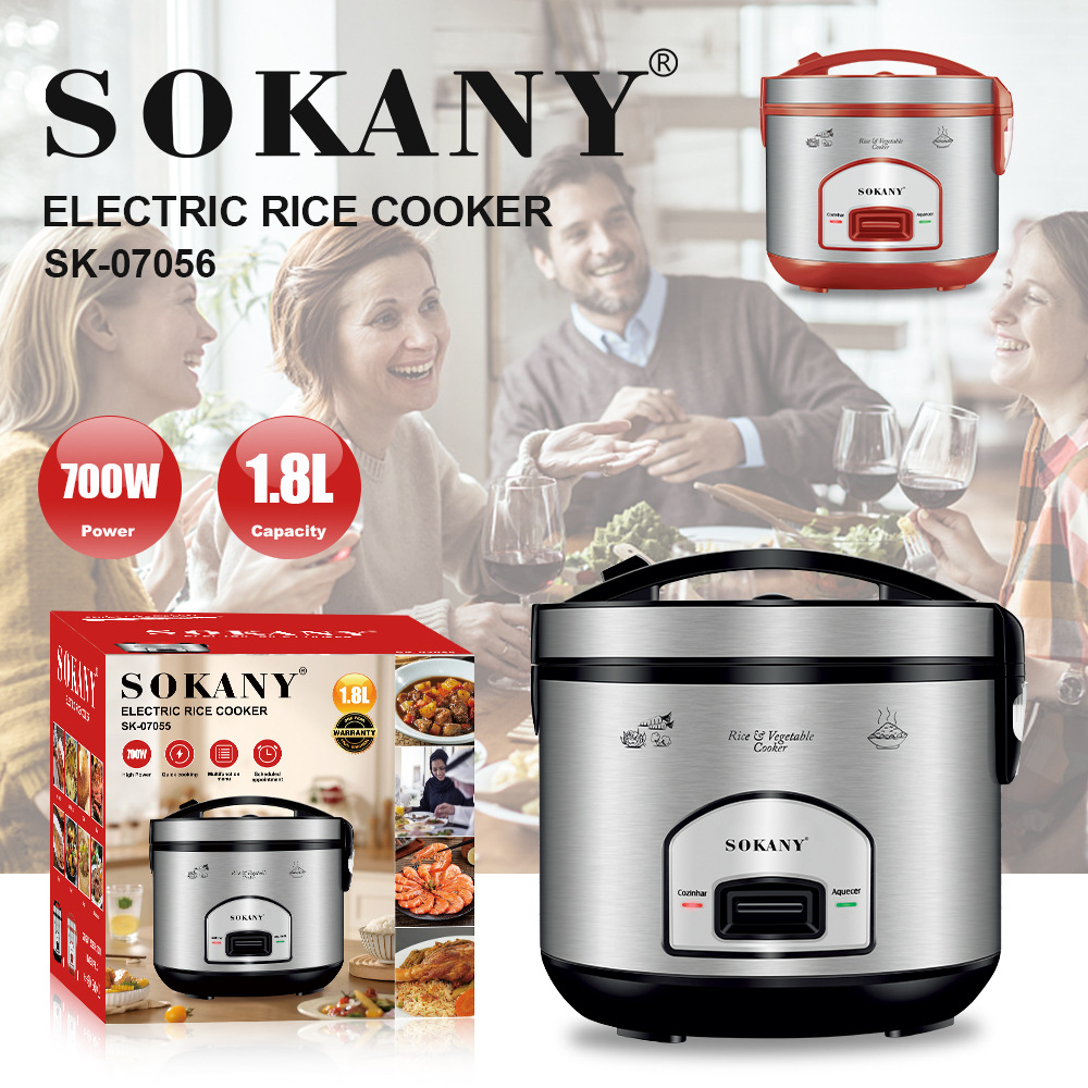 Export SOKANY07056 RICE COOKER 1.8L Rice cooker 700W Metal ELECTRIC RICE COOKER pic 2