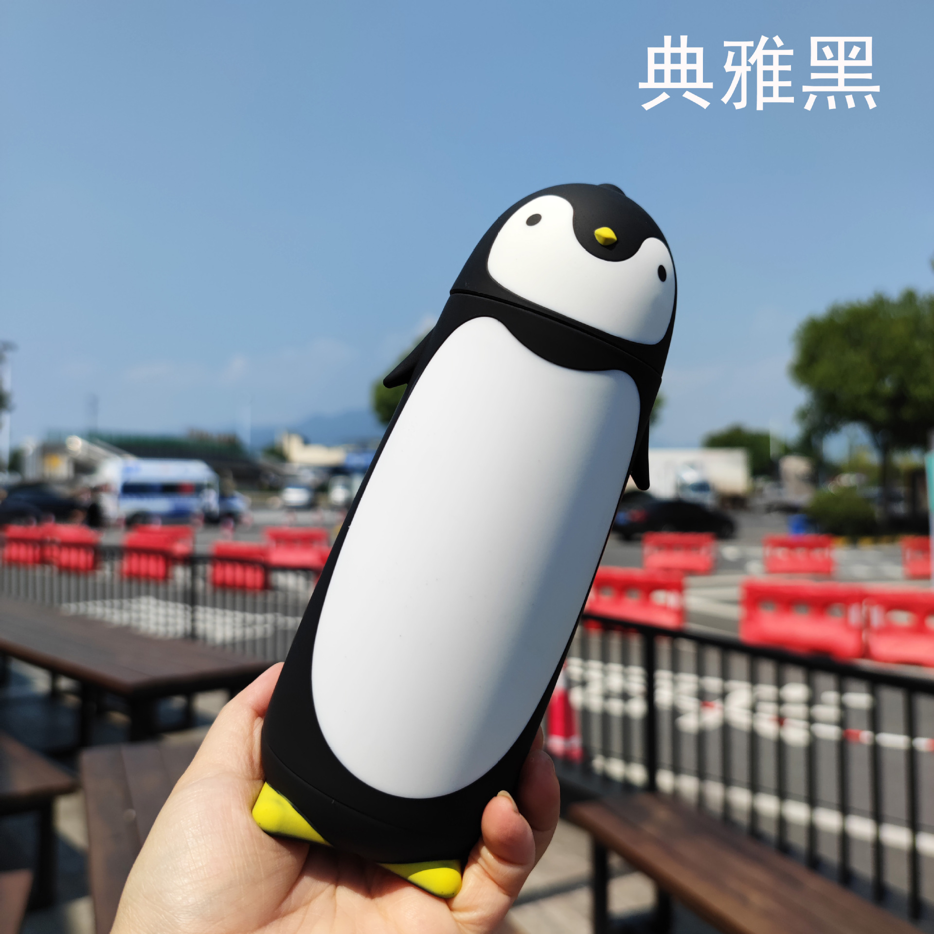 Creative cartoon animal penguin double-layered glass cups, student gift water bottles, foreign trade cross-border beverages pic 10